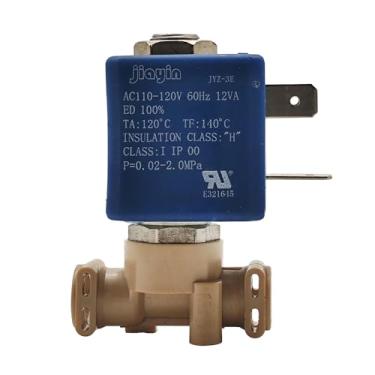 Imagem de JAIYNIYADAKATA jiayin JYZ-3E 20bar Normalmente Fechado 2 Vias AC 100V- 120V Cânula Ferro Gás Vapor Água Válvula Solenoide para Máquina de Café/Ferro a Vaporizador/Lâmpada de Fumaça Negra/Gás, etc