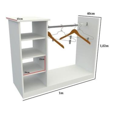 Imagem de Balcão Arara Cabideiro M3 Atendimento Expositor Loja - VETORIAL MÓVEIS