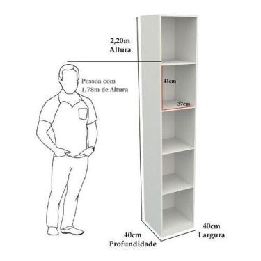 Imagem de Armário Colmeia Eloisa M22 100% Mdf (closet Lojas Expositor) - VETORIA