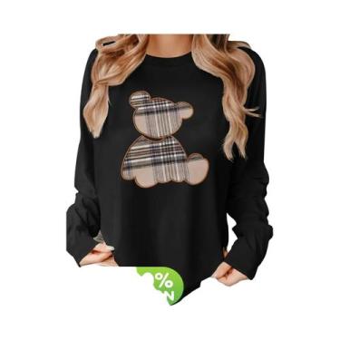 Imagem de Camiseta Feminina Solta E Confortável De Algodão Com Estampa Gráfica D