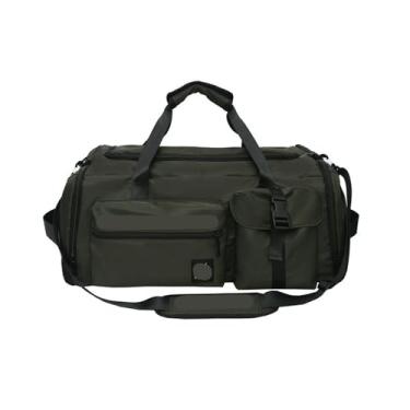 Imagem de Nova mochila de viagem multiuso bolsa de bagagem masculina grande capacidade bolsa de ginástica masculina separação seca molhada mochila esportiva, Azul claro, One Size