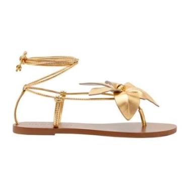 Imagem de Sandália Farm Rio Amarração Flor Prateada-Feminino