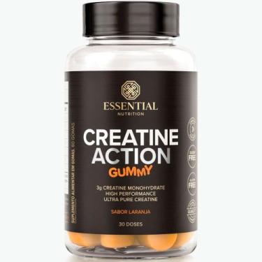 Imagem de Creatine Action Gummy Monohidratada Laranja (60 Gomas) Essential Nutri