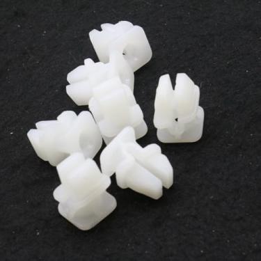 Imagem de 10 peças parafuso ilhós nylon branco guarnição porta painel clipe 01281-00431 para Nissan para Infiniti