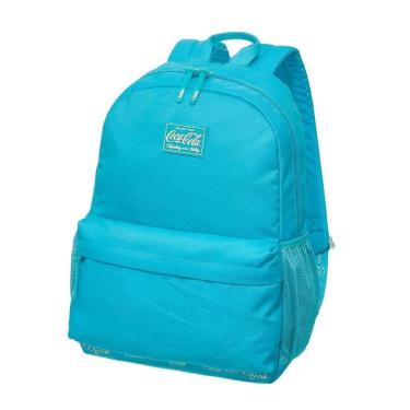 Imagem de Mochila Escolar Notebook Costas Coca-Cola Flat Azul-Unissex
