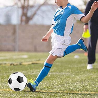 Imagem de Generic Jogo de Treinamento Durável Branco Preto da Bola de Futebol do Futebol para a Equipe do Estudante das Crianças-material Pvc, Tamanho 5