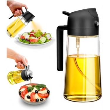 Imagem de Azeiteiro Spray 430ml em Vidro Preto Fosco | Borrifador Pulverizador para Azeite, Óleo e Vinagre | Aplicação Uniforme, Antigotejamento e Proteção UV | Design Moderno e Econômico