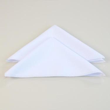 Imagem de Kit 6 Guardanapos de Tecido Oxford 35cm - Valle Distribuidora, Branco