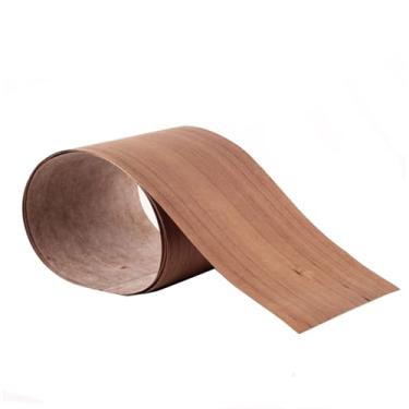 Imagem de Samlee Folhas de Restauração de Folheado de Madeira de Teca Natural(Grão Reto) Adesivo de Madeira Material Faça Você Mesmo para Renovação de Alto-Falante Faça Você Mesmo Madeira Na (, Madeira Natural)