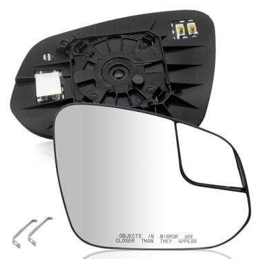 Imagem de JINCHEN Vidro retrovisor lateral do passageiro compatível com Toyota RAV4 2016 2017 2018 Espelho lateral aquecido com placa traseira 8793142D50