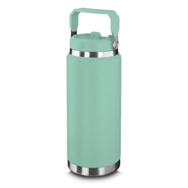 Imagem de Garrafa térmica em aço inox de até 900ml (verde) (verde)
