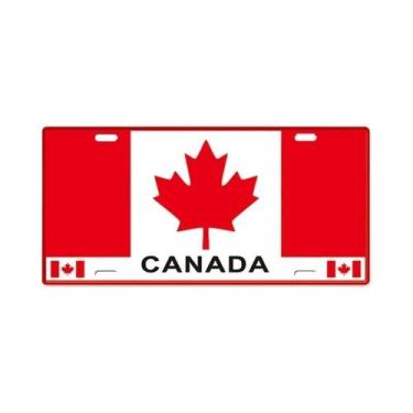 Imagem de Placa De Metal Vintage Com Bandeira Nacional Para Decoração De Garagem