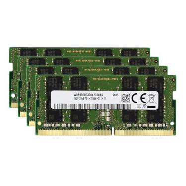 Imagem de Original de fábrica 64 GB (4 x 16 GB) compatível com HP Zbook DDR4 2666MHz PC4-21300 SODIMM 2Rx8 CL19 1.2v P/N: 4VN07UT Laptop Notebook Módulo de memória RAM Upgrade Adamanta