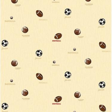 Imagem de Papel de Parede All Kids Esportes H2910501 - Rolo: 10m x 0,53m