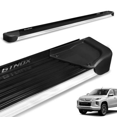 Imagem de Estribo Lateral L200 Triton Sport 2017 a 2025 Alumínio Preto A4