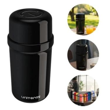 Imagem de Garrafa Térmica Para Chá Café Água Suco Escola - Fano 400ml Cor:Preta 