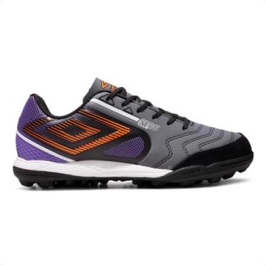 Imagem de Chuteira Society Umbro Pro 5 Bump Masculina, 38, Grafite, Preto