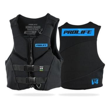 Imagem de Colete Salva Vidas Neoprene Homologado Classe V Prolife V4  - Amarelo - EG (ACIMA DE 110KG)-Unissex