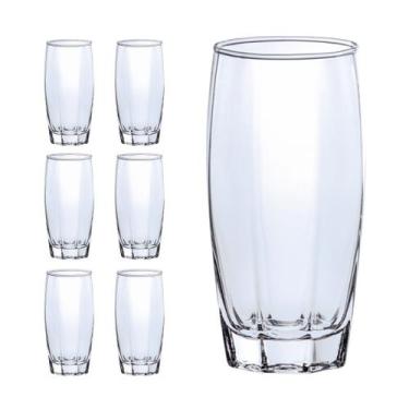 Imagem de Jogo De 6 Copos Vidro Florence 370ml Casa Linda