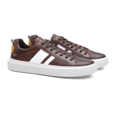 Imagem de Tenis Casual Masculino Troy Chi Brown Samello-Masculino
