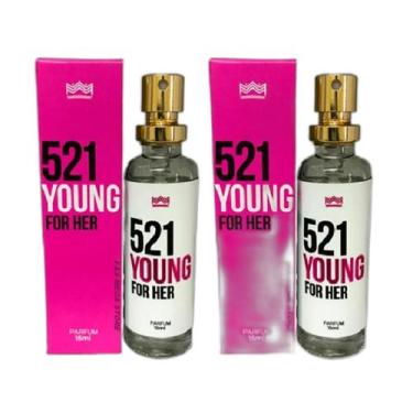 Imagem de Kit 2 Perfume Feminino 521 Young For Her Amakha Paris 15Ml