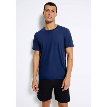 Imagem de Camiseta Esportiva Básica Masculina Ultra - Hering, P, Azul