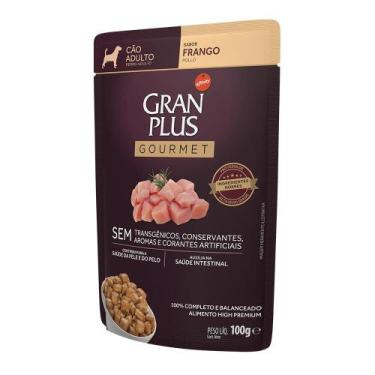 Imagem de Sachê GranPlus Gourmet Cães Adultos Sabor Frango - 100G - Brf