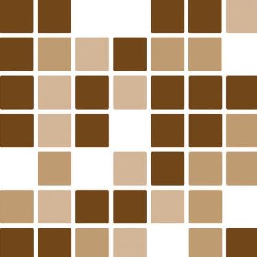 Imagem de Papel Parede Pastilha Tons Marrom Adesivo Cozinha Banheiro