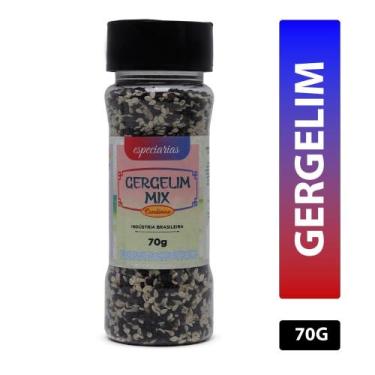 Imagem de Gergelim Mix Frasco 70g Condinew Especiarias Rico em Fibras e Minerais