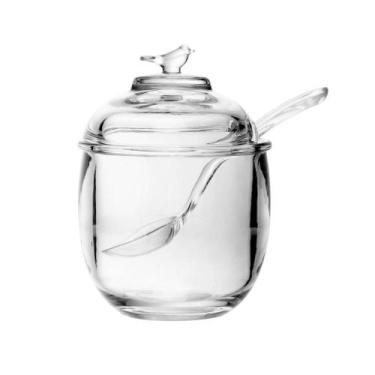 Imagem de Açucareiro Wolff Bird de Cristal com Colher 150ml
