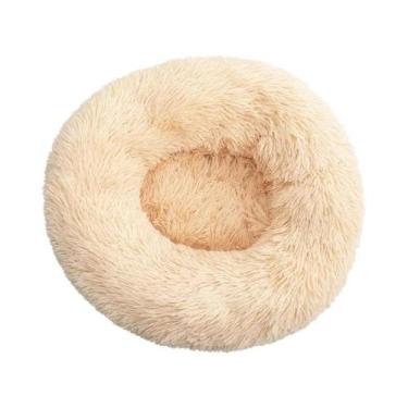 Imagem de Cama Para Gato Lavável Em Pelúcia, Super Macia, Formato De Donut, Colc