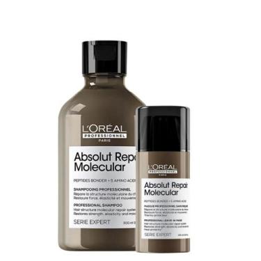 Imagem de LOréal Professionnel Absolut Repair Molecular Kit Shampoo 300ml e Másc