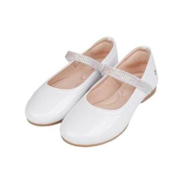 Imagem de Sapatilha Pampili Angel Branco Verniz Strass 10491-Feminino