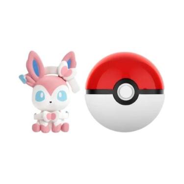 Imagem de Figuras De Anime Pokémon Gengar Bulbasaur Sylveon Em Miniatura Em Bola