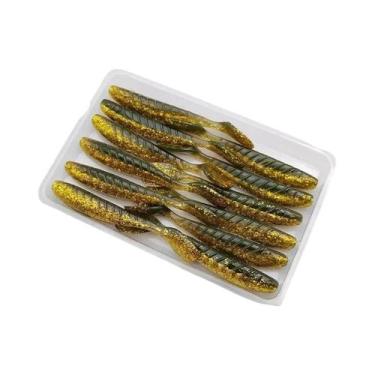 Imagem de 12/16/20 Peças Isca Artificial Macia Com Cauda Em T, Wobbler Vibratóri