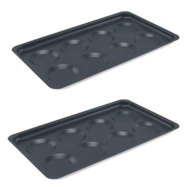 Imagem de Kit 2 Bandejas 8 Cavidades Para Ovos Forno Combinado GN - ABC