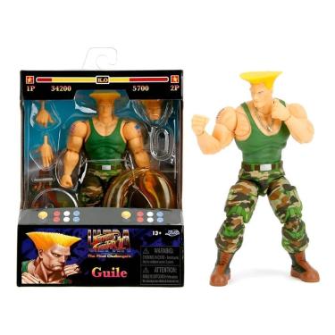 Imagem de Street Fighter II Ultra The Final Challengers Boneco Articulado Guile  - Jada Toys