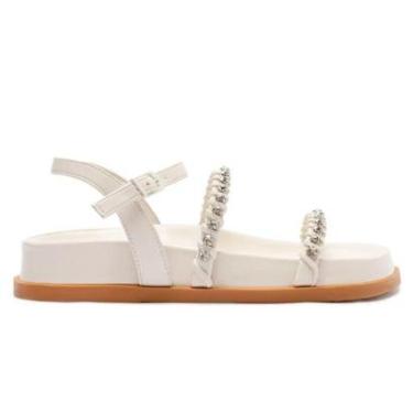 Imagem de Sandália Papete Anacapri Tira Strass Cristal C30378 0010 3/4-Feminino