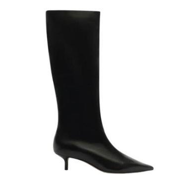 Imagem de Bota Couro Salto Kitten Cano Longo Arezzo-Feminino