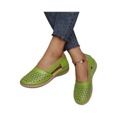 Imagem de Sandálias Mary Jane Retro Confortáveis De Verão Para Mulheres plus Siz