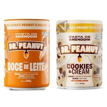 Imagem de Kit 2 Pasta de amendoim Dr Peanut 250g Sabores Zero Açucares Sem Glúte