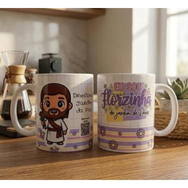 Imagem de Caneca Cristã Devocional Com Qr Code Eu Sou Florzinha - Zibo