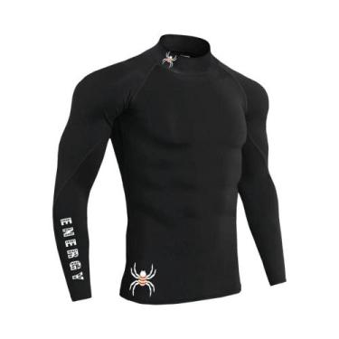 Imagem de Camiseta Masculina de Manga Comprida para Corrida e Academia - Compres