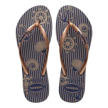 Imagem de Chinelo Havaianas Slim Nautical Feminino Adulto Original-Feminino