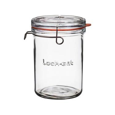 Imagem de Pote de Vidro Hermético Luigi Bormioli com Tampa Cilíndrico 1L Lock Ea