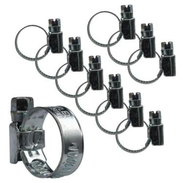 Imagem de KIT 10 Abraçadeira 13X19mm aço zincado mangueira de jardim - Lumaflex