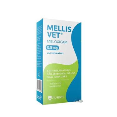 Imagem de Anti-Inflamatório Mellis Vet 0,5mg 10 Comprimidos Cães Gatos