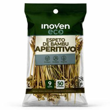 Imagem de 50 Espeto De Bambu 9cm Nó Aperitivo Petiscos Festa Gourmet - Inoven