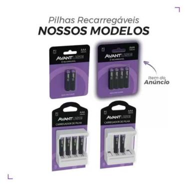 Imagem de Pilha Alcalina Recarregavel Aaa - 1.2v - 04 Pecas Avant Use