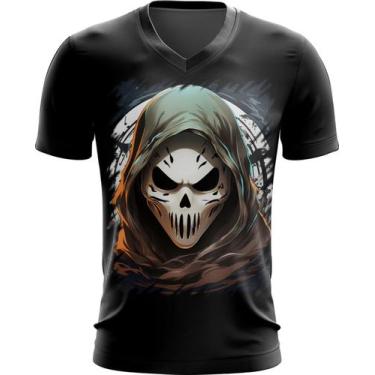 Imagem de Camiseta Gola V Máscara de Fantasma Ghost 6 - Kasubeck Store®, INF 00